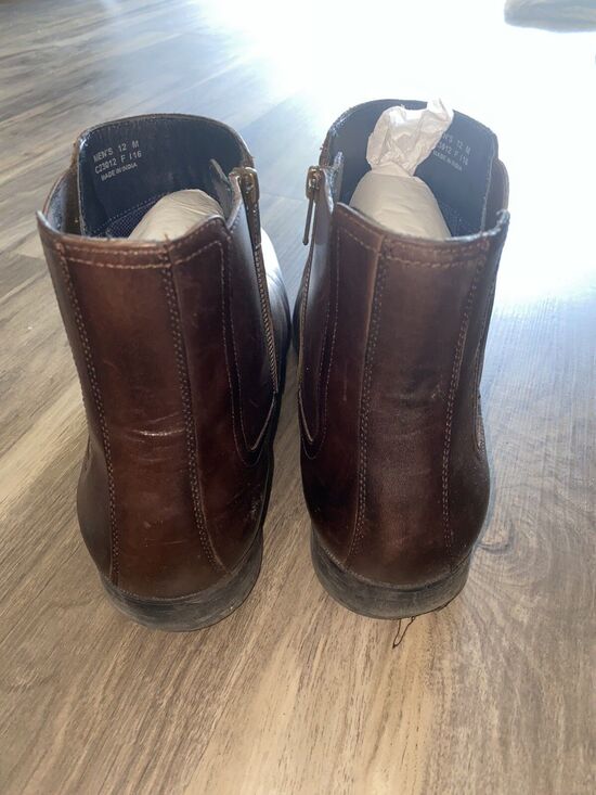 Cole Haan Men\'s Chestnut Brown Montgomery Zip Chelsea Boot sz 12 main image 6